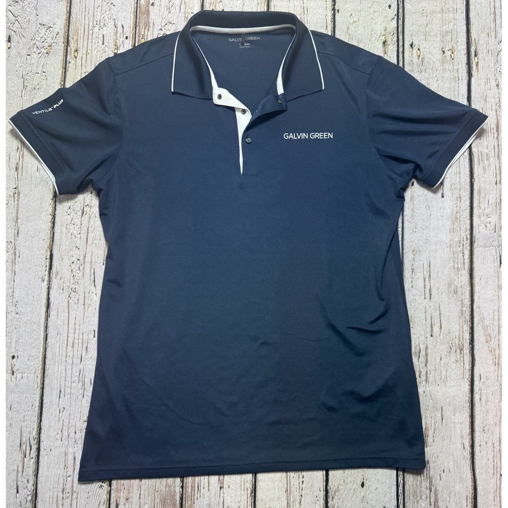 Galvin Green Ventil8 Navy Blue Polo Shirt Men's Medium